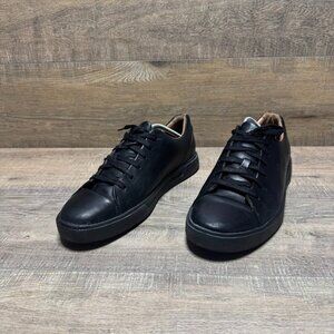 Clarks Unstructured Black Leather Sneaker Style Shoe Men's Size 12